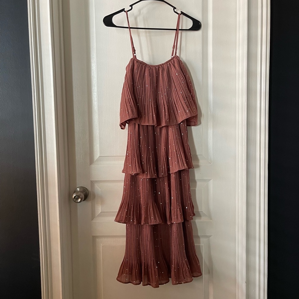 Shimmery layered Cocktail Dress